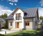 Проекты одноэтажных домов с мансардой из кирпича от alpha-hp.ru